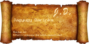 Jagyugy Darinka névjegykártya